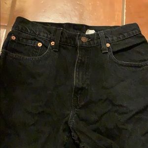 Vintage Black 550 Levis 7M. Made in USA